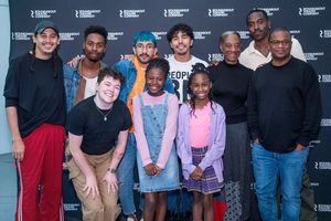 Top row L to R: David Mendizábal, Jhardon DiShon Milton, Jake Ryan Lozano, Anthony Lee
Medina, Stephanie Berry, Tislarm Bouie, Harrison David Rivers.
Bottom row L to R: Mack Brown (assistant director and current Roundabout Directing Fellow), Sasha
Camille Manuel, Phoenix Noelle @ BroadwayWorld Top row L to R: David Mendizábal, Jhardon DiShon Milton, Jake Ryan Lozano, Anthony L Photo