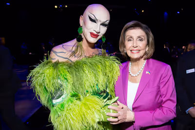 Sasha Velour and Nancy Pelosi Photo