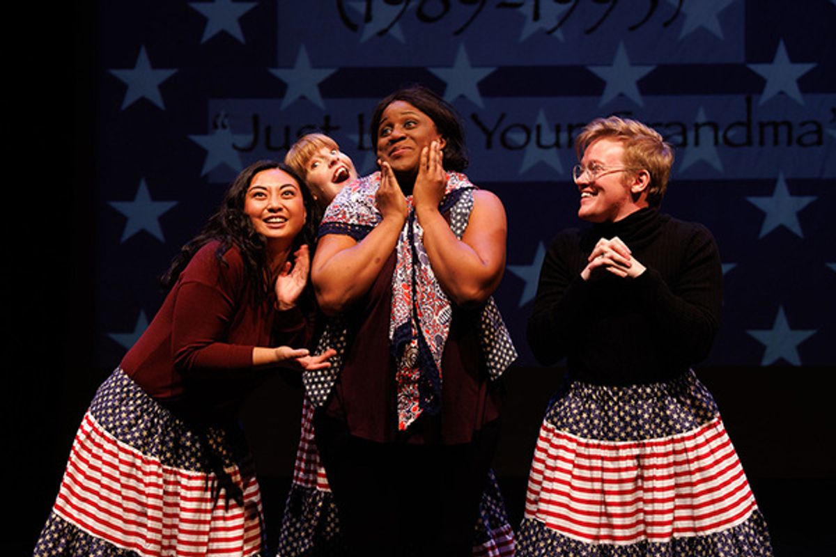 Anjeline Ramirez, Nissa Nordland Morgan, Christy Johnson, Sif Oberon at Photos: Theatre Pro Rata Presents 46 PLAYS FOR AMERICA'S FIRST LADIES