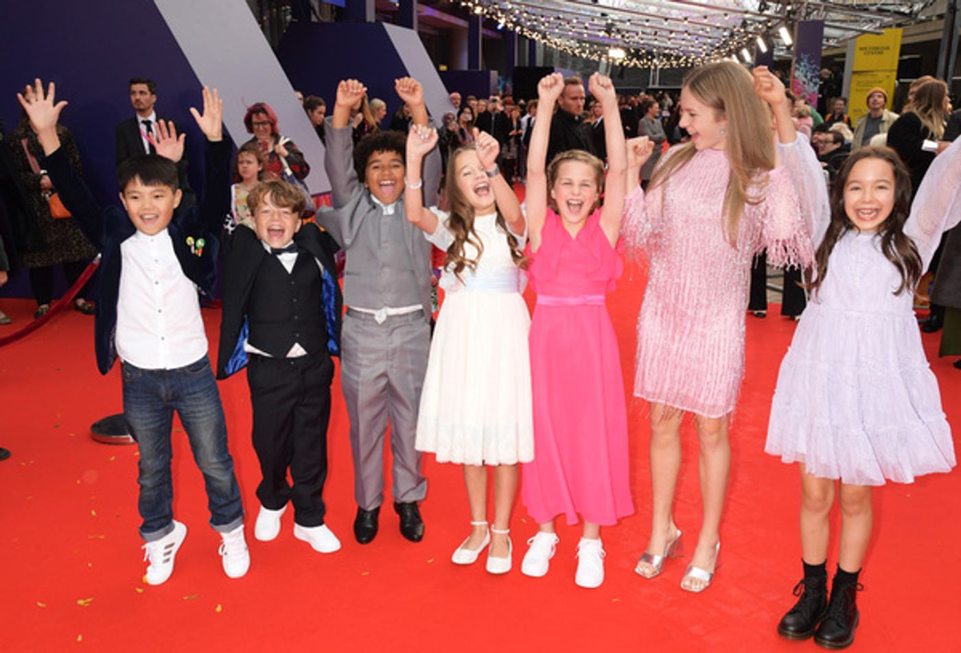 Photos: MATILDA THE MUSICAL Movie Cast Hits the Red Carpet at the BFI London Film Festival Premiere  Image
