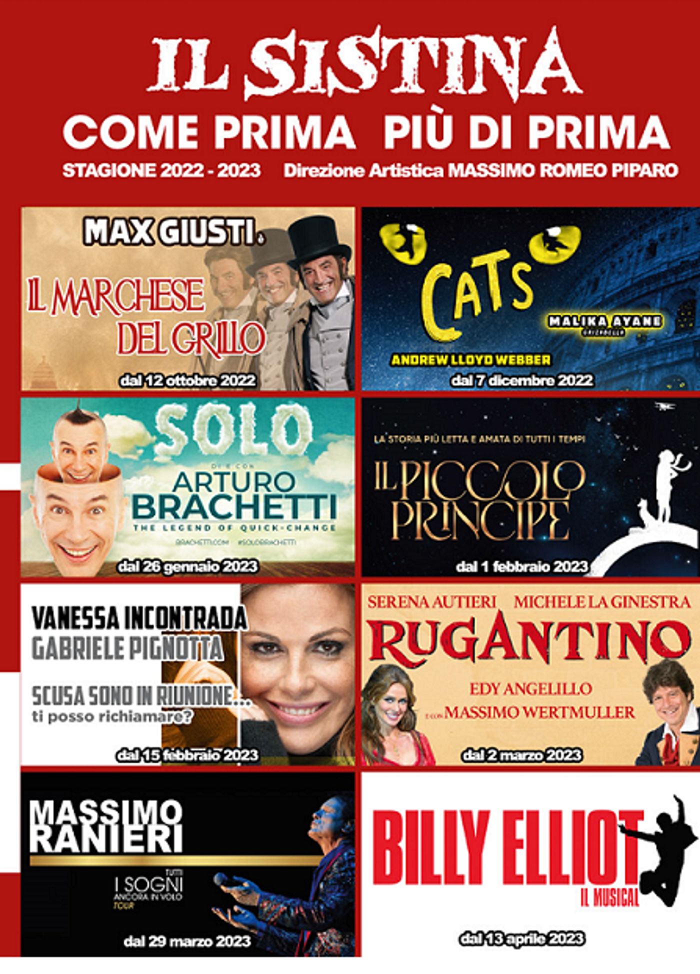 Previews: PRESENTAZIONE DELLA NUOVA STAGIONE del TEATRO SISTINA  Image
