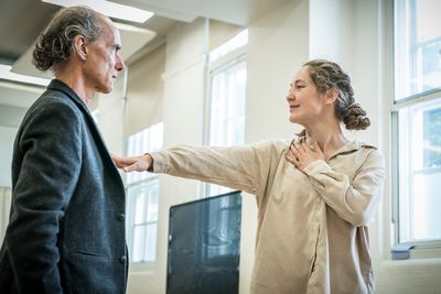 Finbar Lynch and Mirren Mack Photo