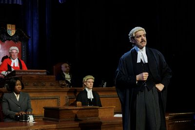 Justina Voth and the Cast of Witness for the Prosecution Photo