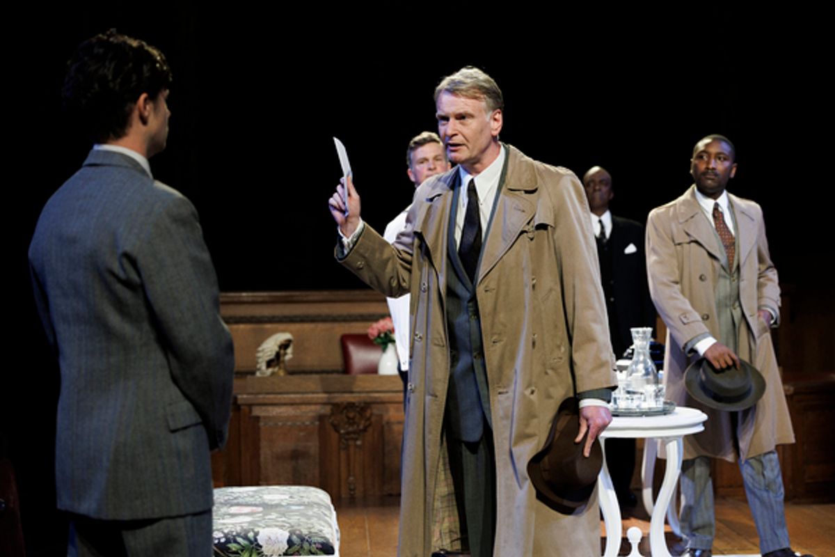 The Cast of WITNESS FOR THE PROSECUTION at Photos: See New Production Shots From WITNESS FOR THE PROSECUTION At County Hall
