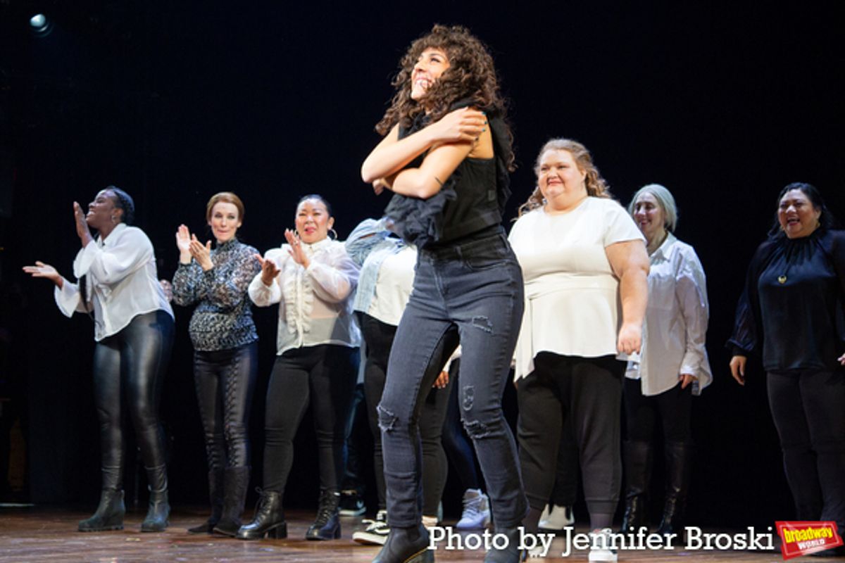 Mehry Eslaminia and the cast of 1776 at 