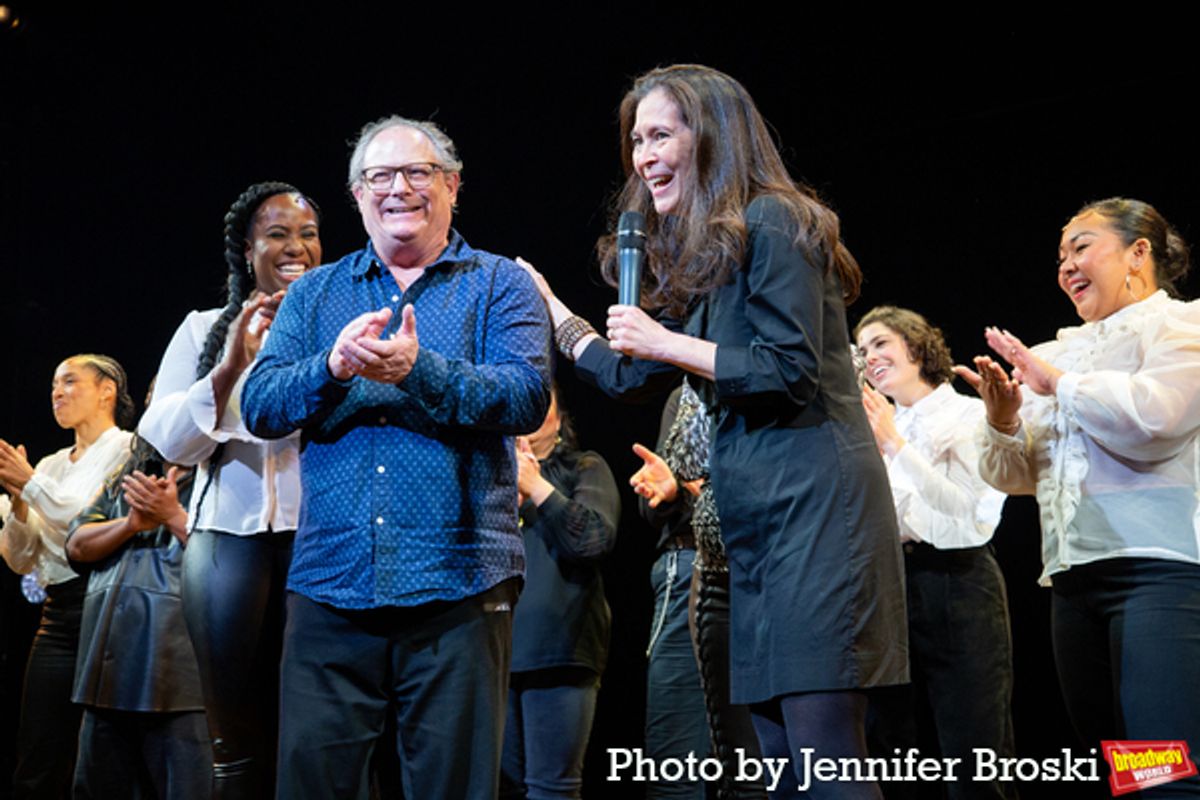 Keith Edwards, Diane Paulus, and the cast of 1776 at 