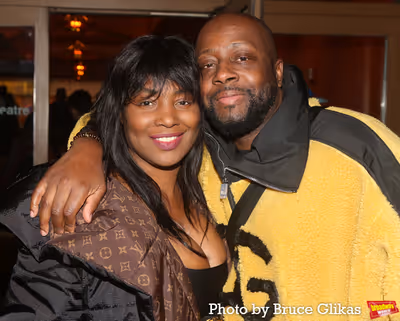 Claudenette Jean and Wyclef Jean  Photo