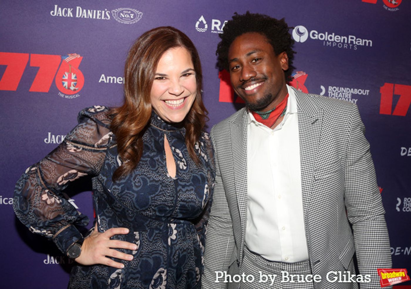 Photos: Stars Arrive on the 1776 Red Caret on Opening Night  Image