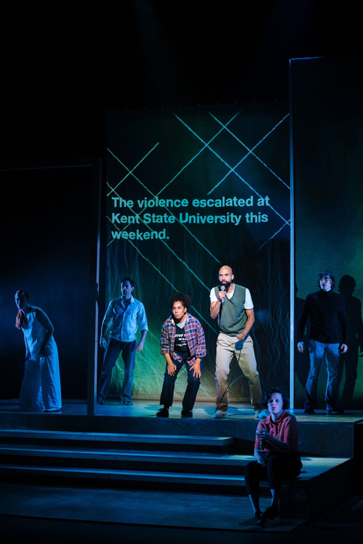 Eve Ponsonby,  Dominic Thorburn, Clara Onyemere, Nathan Ives-Moiba, Gemma Lawrence, and David Burnett at 