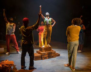 Sheldon D. Brown, DeMorris Burrows, Alexis Ward, Sola Thompson, Max Thomas and Jessic Photo