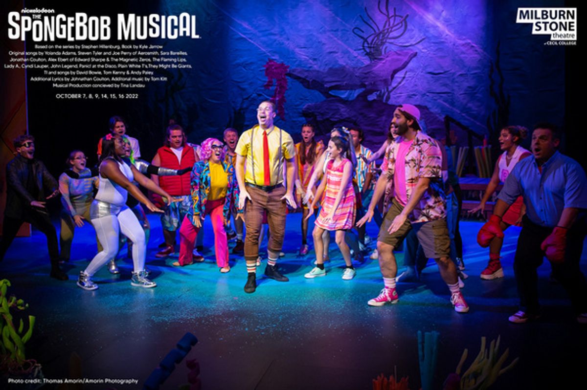 The cast at Photos: First Look At THE SPONGEBOB MUSICAL At The Milburn Stone Theatre