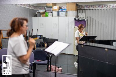 Lesli Margherita rehearses What Lola Wants, Lola Gets Photo