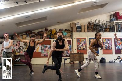 Daniel John O''Connor (Rockey), Josh Alvarez (Smokey), Dance Captain Cedric Dodd (Bou Photo