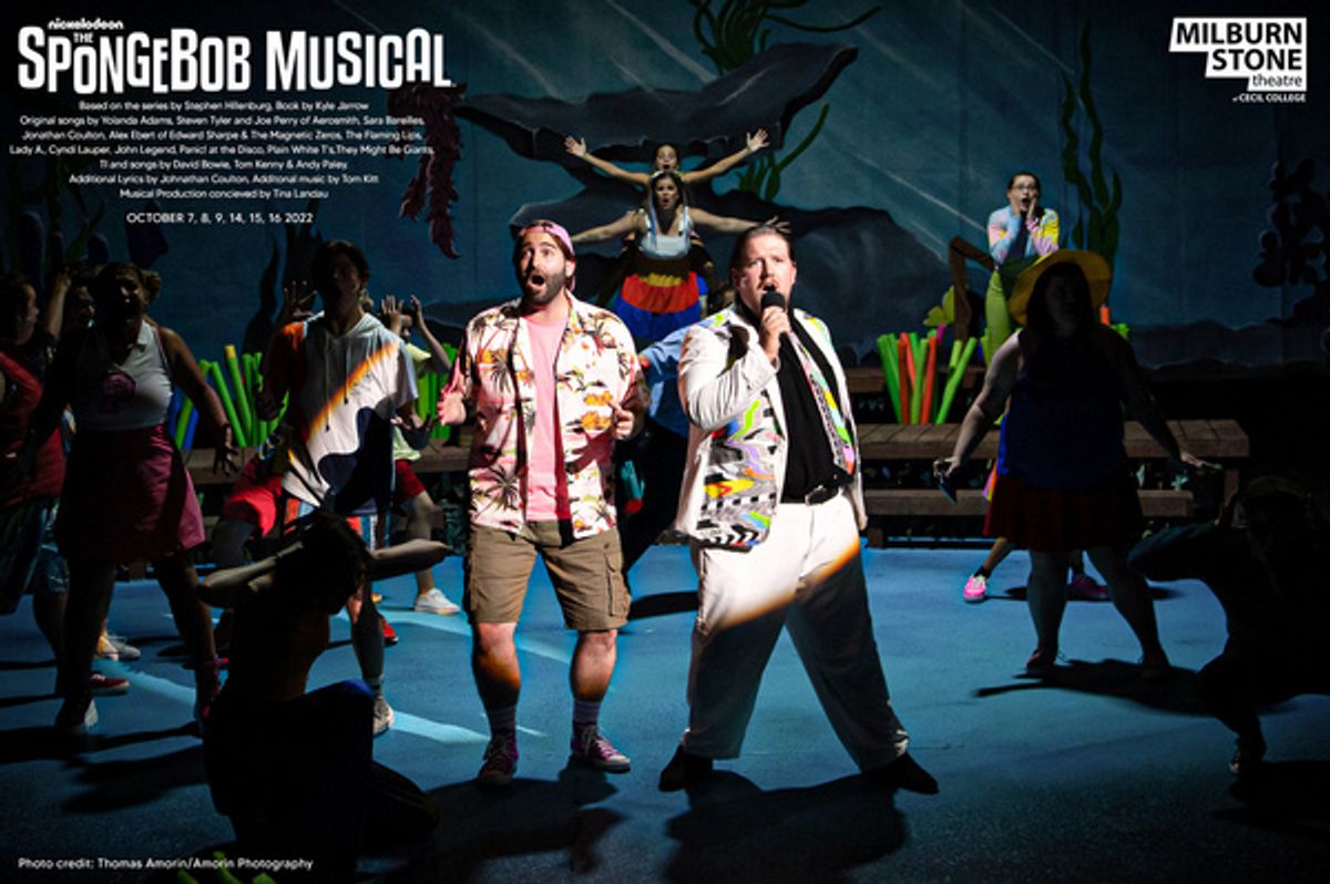 Steven Soltow, Ryan Milliner at the cast of The SpongeBob Musical  at 