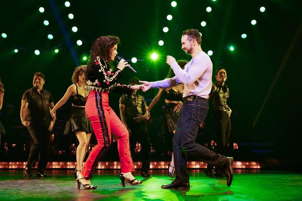 Linedy Genao, Brandon Espinoza, and the Company of On Your Feet! Photo