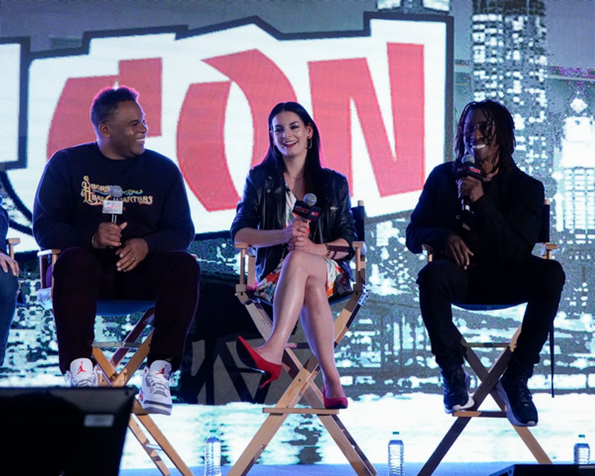 Rodney Clouden, Pilar Flynn, Raphael Saadiq at Photos: MARVEL'S MOON GIRL AND DEVIL DINOSAUR Takes Over New York Comic Con