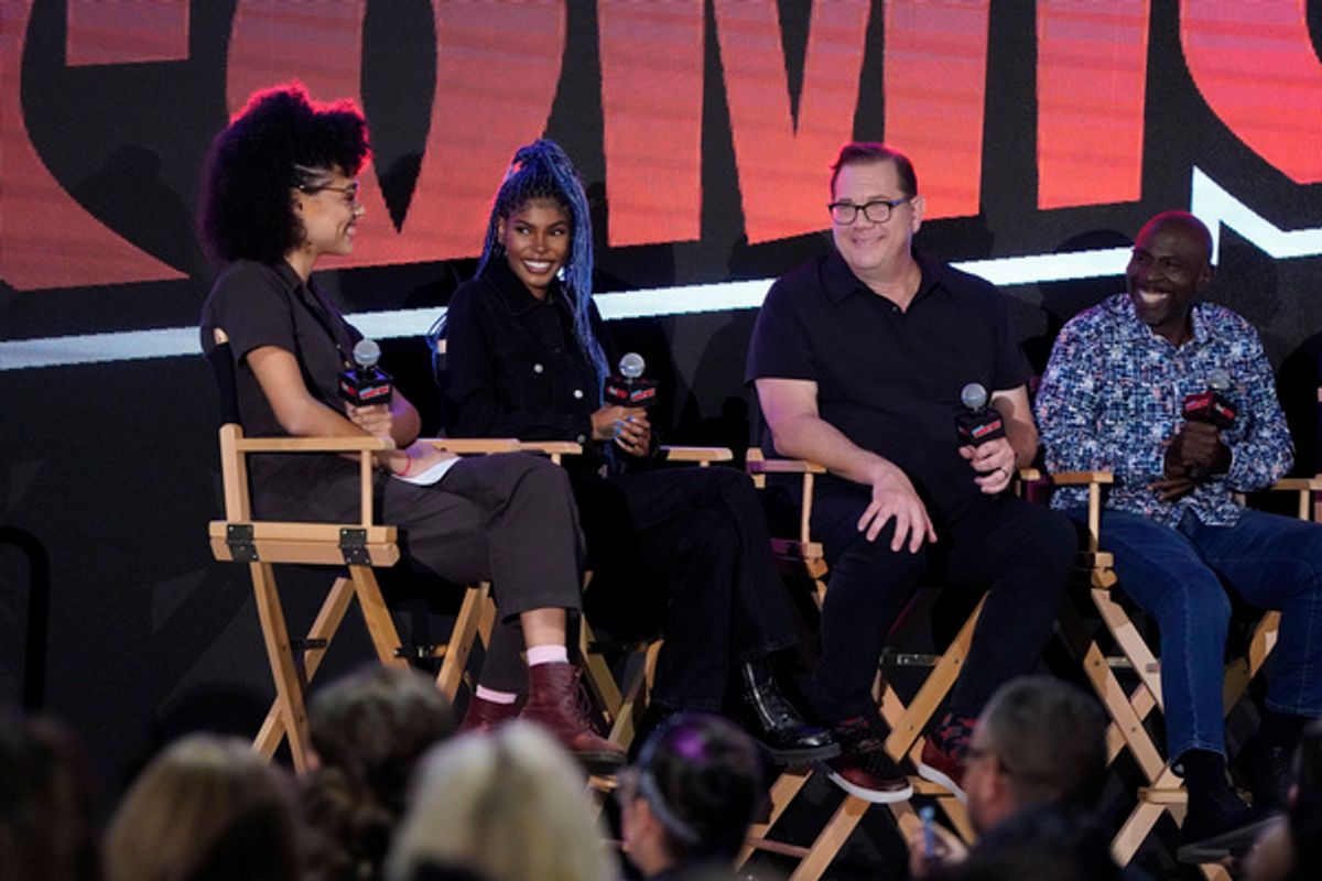 Allegra Frank, Diamond White, Fred Tatasciore, Gary Anthony Williams at 