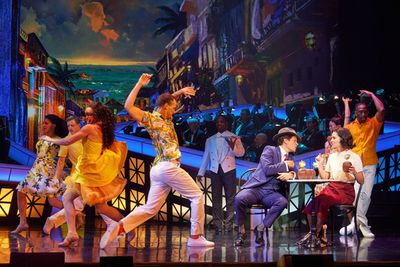 Steven Pasquale, Phillipa Soo, and Company of Guys and Dolls Photo