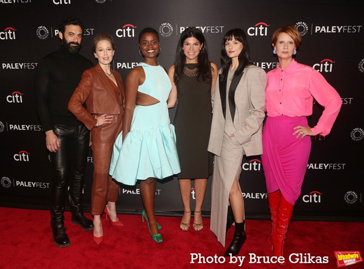 Morgan Spector, Carrie Coon, Denee Benton, President/CEO of The Paley Center for Media Maureen J. Reidy, Louisa Jacobson and Cynthia Nixon at 