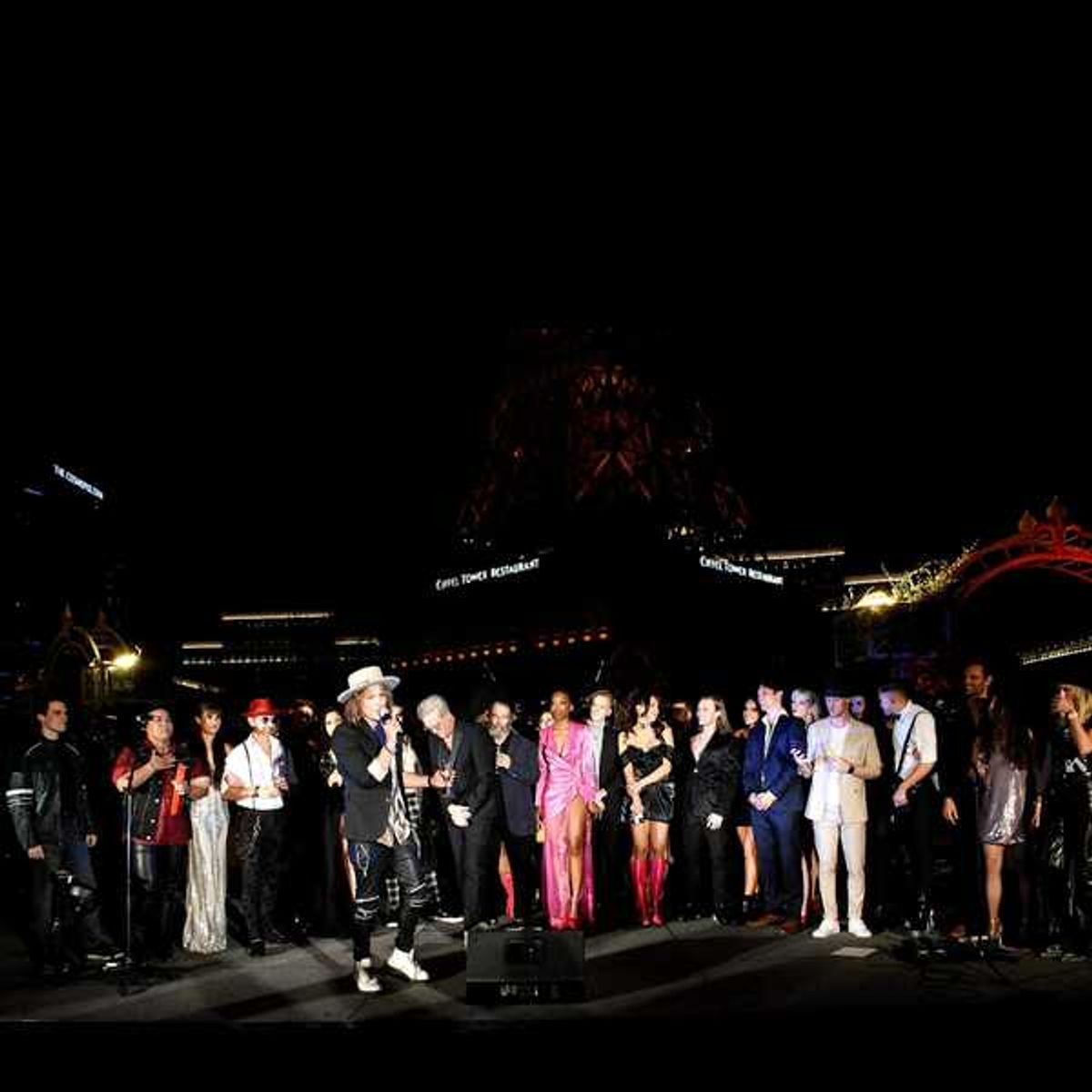 Travis Cormier with the cast, crew and creative team at Photos & Video: Go Inside Opening Night of BAT OUT OF HELL – THE MUSICAL at Paris Las Vegas