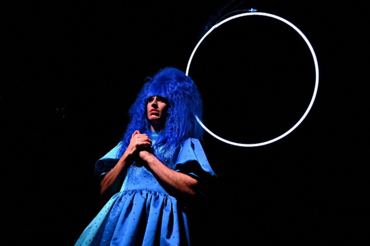 Gigi Zahir, aka Crayola the Queen at Photos: First Look at Gigi Zahir, Aka Crayola The Queen, As Becky Biro In FAME WHORE At The King's Head Theatre