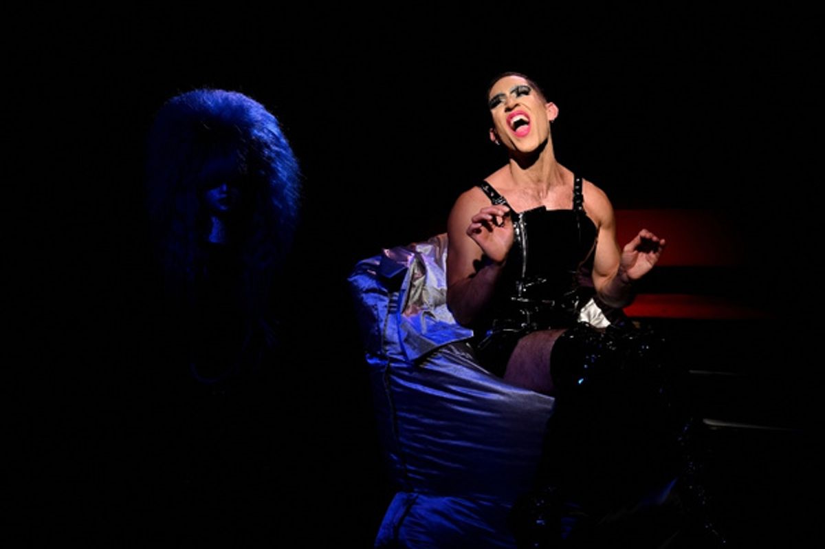 Gigi Zahir, aka Crayola the Queen at Photos: First Look at Gigi Zahir, Aka Crayola The Queen, As Becky Biro In FAME WHORE At The King's Head Theatre