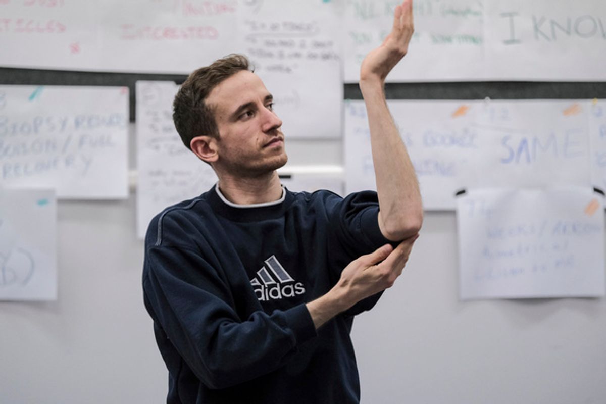 Emilio Iannucci at Photos: Inside Rehearsal For CONSTELLATIONS at the Stephen Joseph Theatre