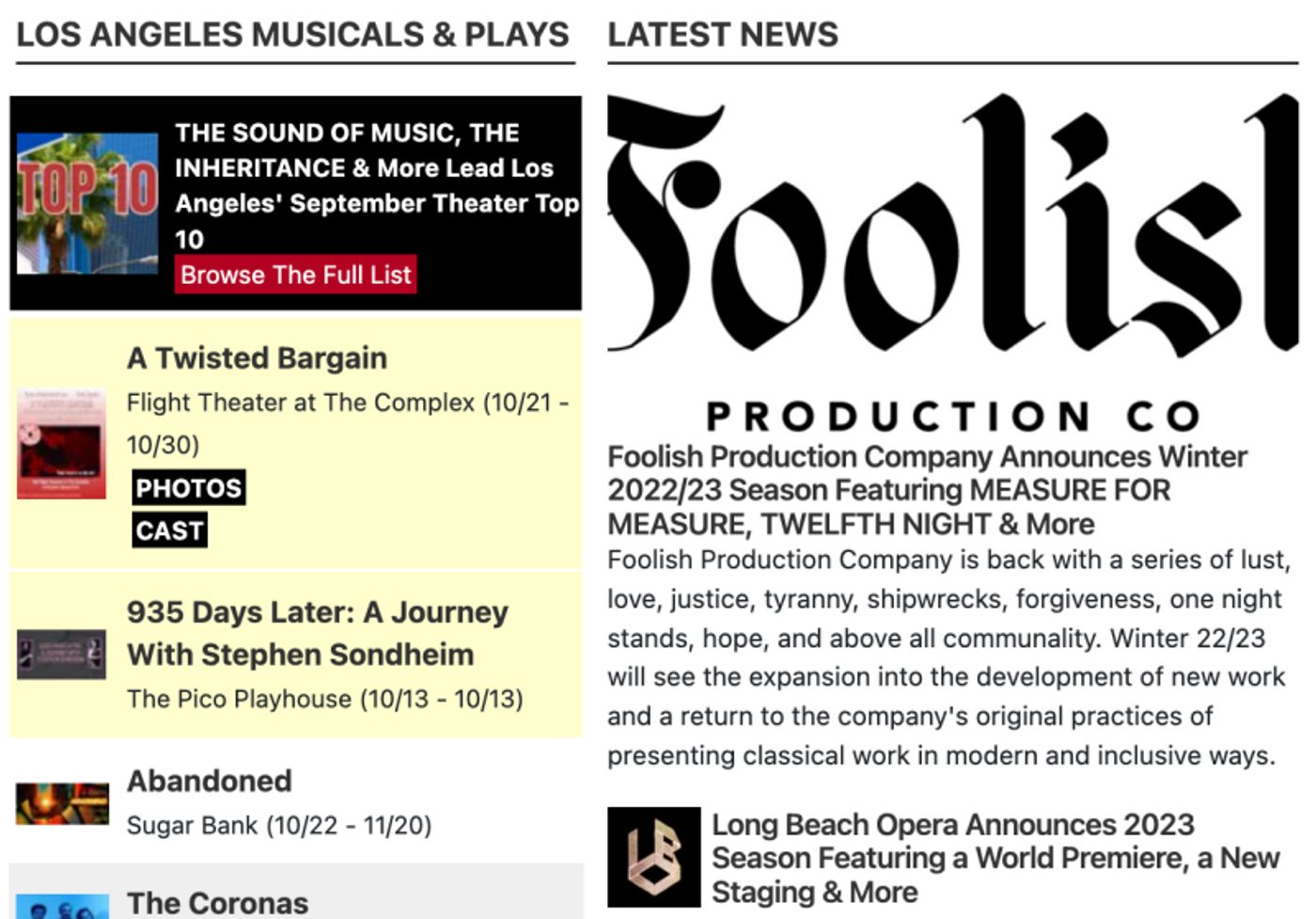 Engaging the BroadwayWorld Audience on a Budget  Image