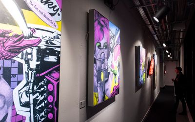 ‘Caged’ art exhibition at the Riverside Studios Photo