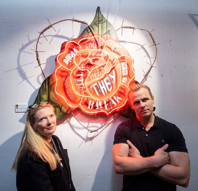 ‘Caged’ art exhibition at the Riverside Studios Photo