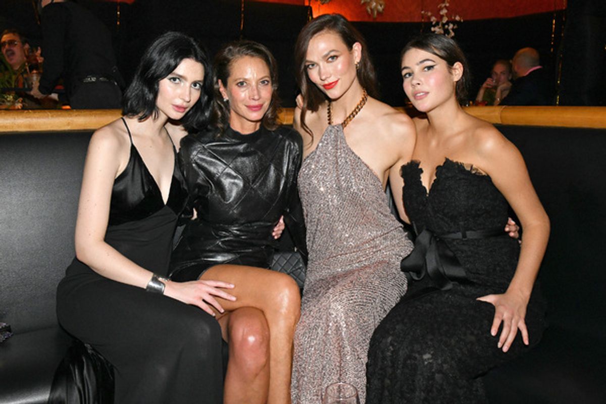 Meadow Walker, Christy Turlington Burns, Karlie Kloss, and Grace Burns at 