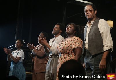 Jurnee Swan, Michael Potts, John David Washington, Danielle Brooks and Samuel L Jacks Photo