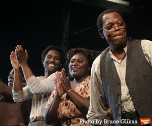 John David Washington, Danielle Brooks and Samuel L Jackson  Photo