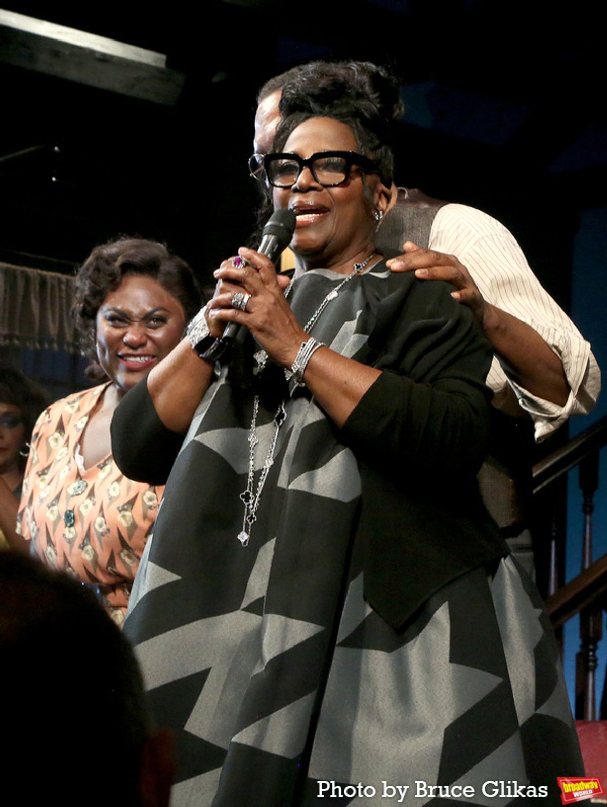 Danielle Brooks, Director LaTanya Richardson Jackson and Samuel L Jackson  at 