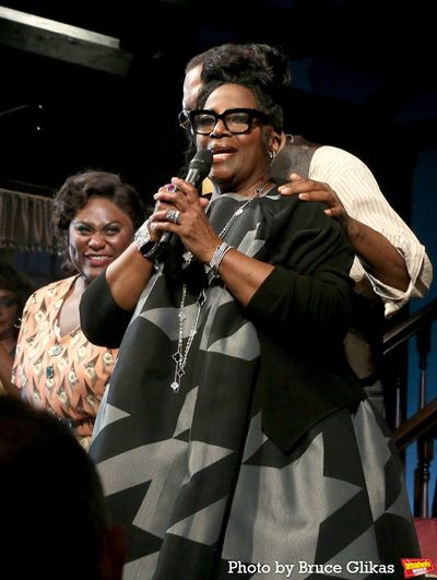 Danielle Brooks, Director LaTanya Richardson Jackson and Samuel L Jackson  Photo