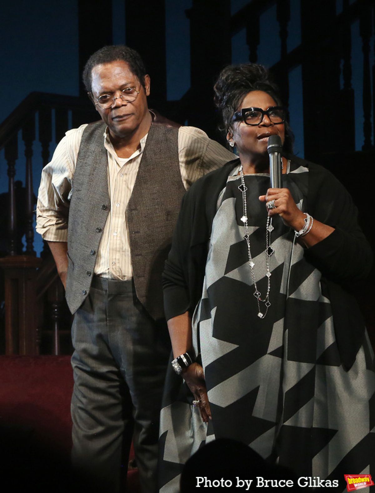 Samuel L Jackson and Director LaTanya Richardson Jackson at 