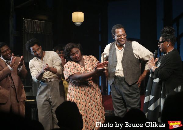 Michael Potts, John David Washington, Danielle Brooks, Samuel L Jackson and Director  Photo