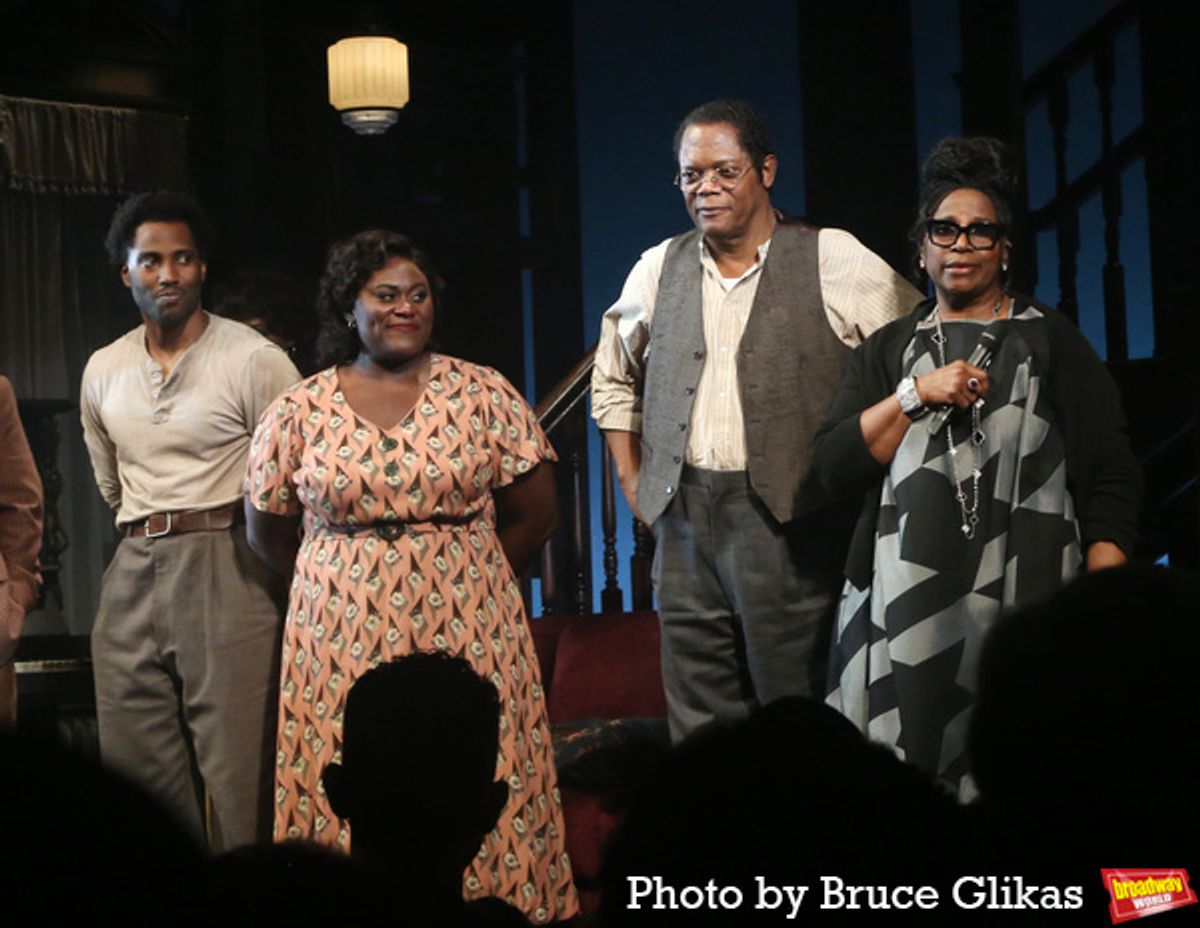 John David Washington, Danielle Brooks, Samuel L Jackson and Director LaTanya Richardson Jackson at 