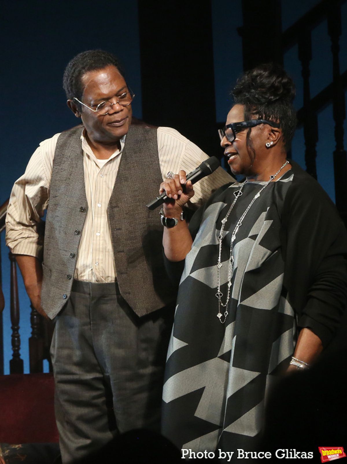Samuel L Jackson and Director LaTanya Richardson Jackson at 