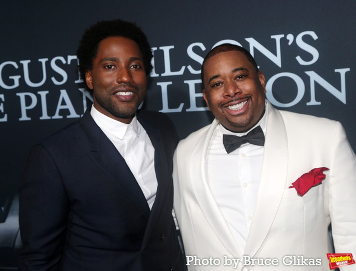 John David Washington and Producer Brian Moreland at 