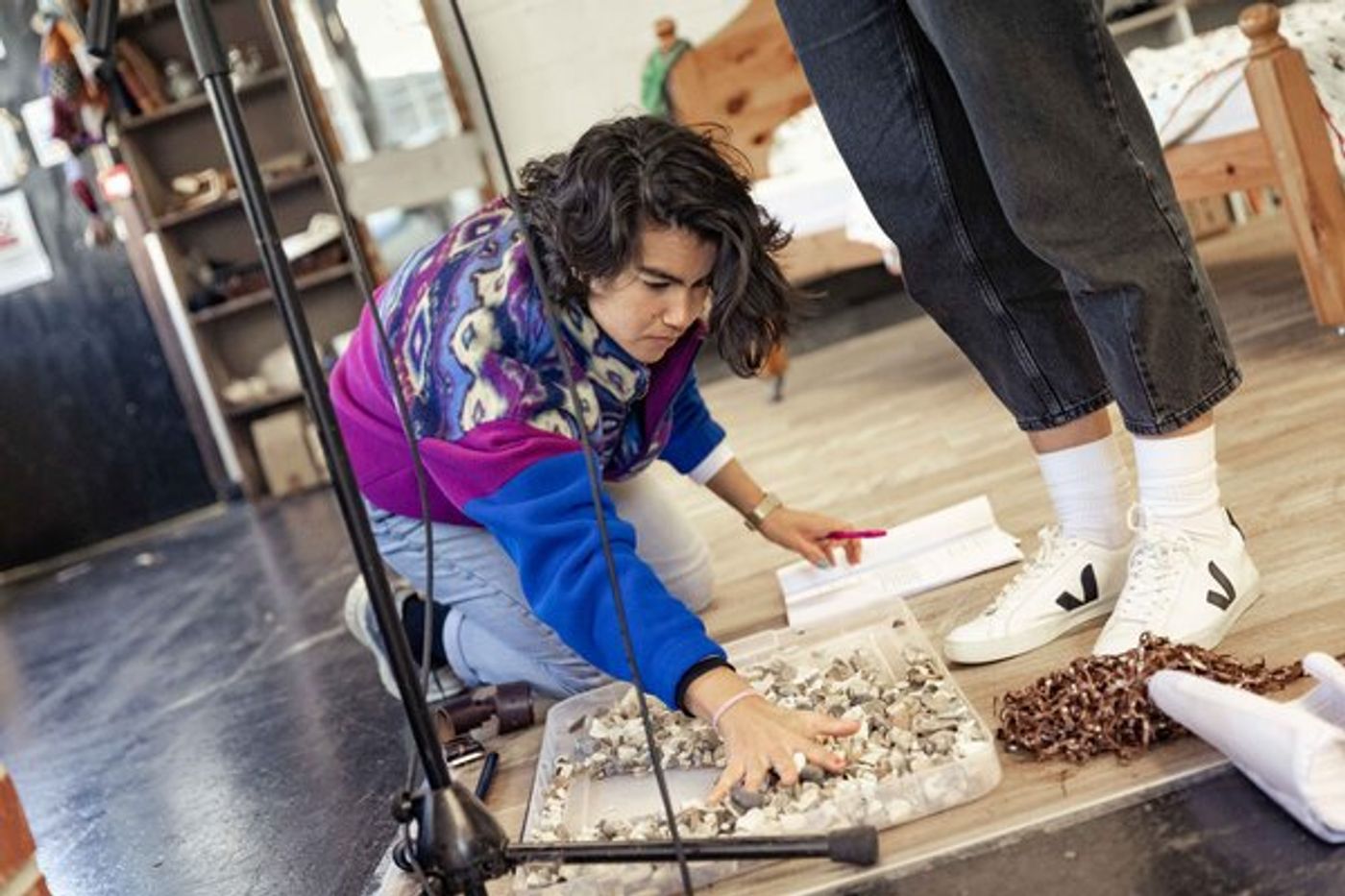 Photos: In Rehearsal for Michael Morpurgo's THE SLEEPING SWORD At The Watermill  Image