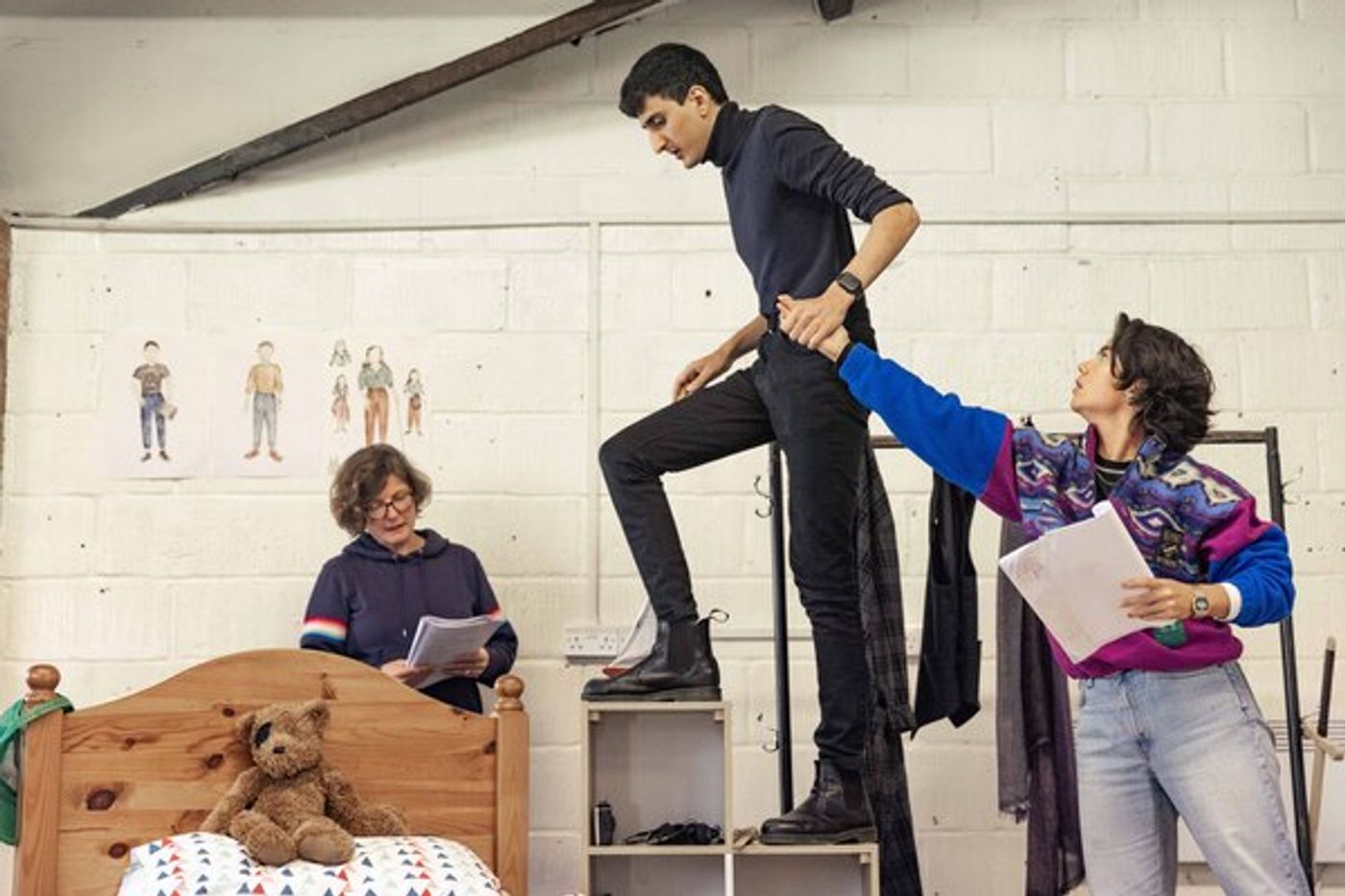 Photos: In Rehearsal for Michael Morpurgo's THE SLEEPING SWORD At The Watermill  Image