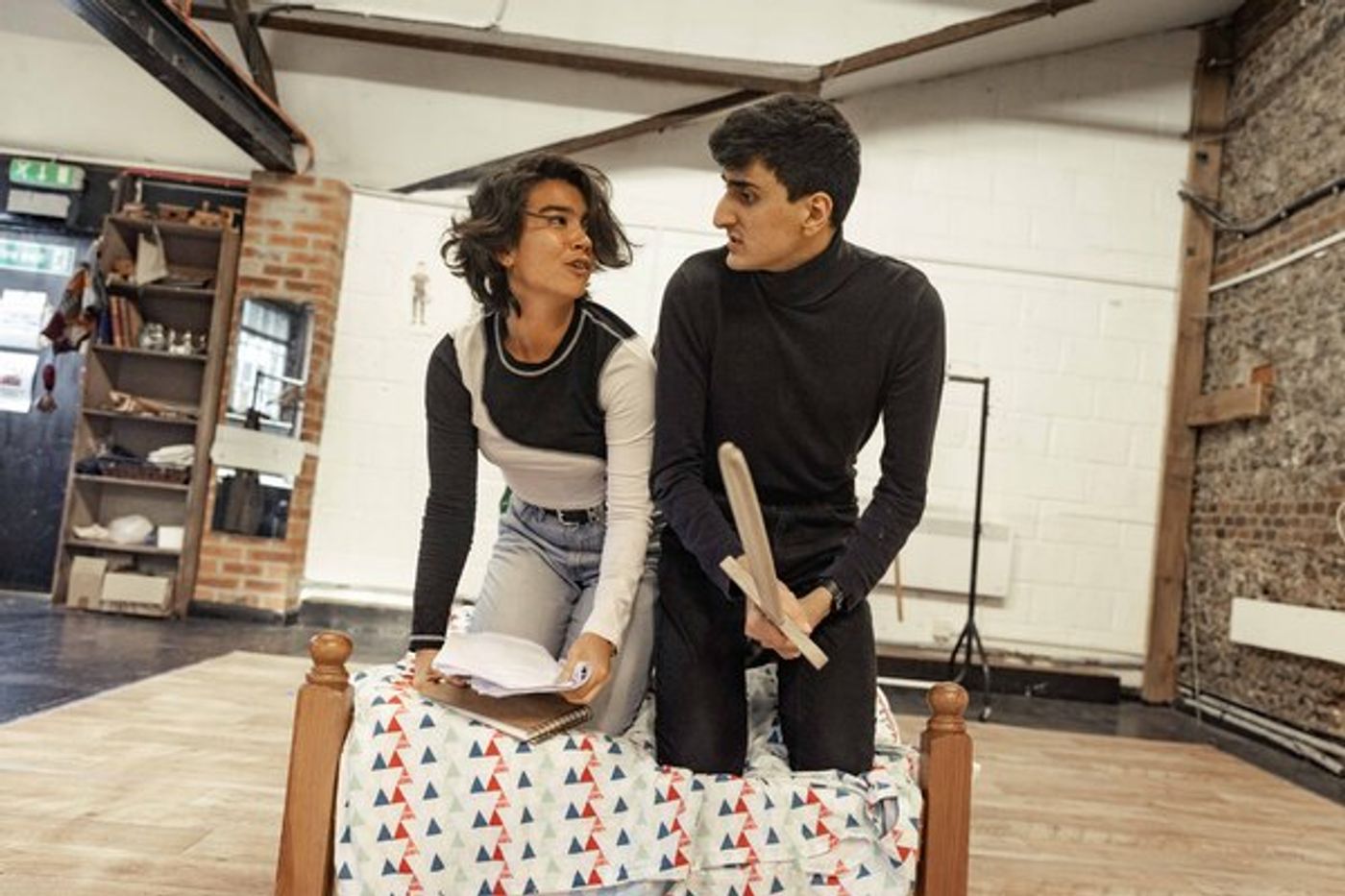 Photos: In Rehearsal for Michael Morpurgo's THE SLEEPING SWORD At The Watermill  Image