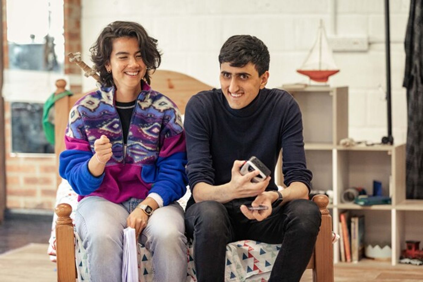 Photos: In Rehearsal for Michael Morpurgo's THE SLEEPING SWORD At The Watermill  Image