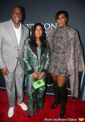 Magic Johnson, Cookie Johnson and EJ Johnson Photo