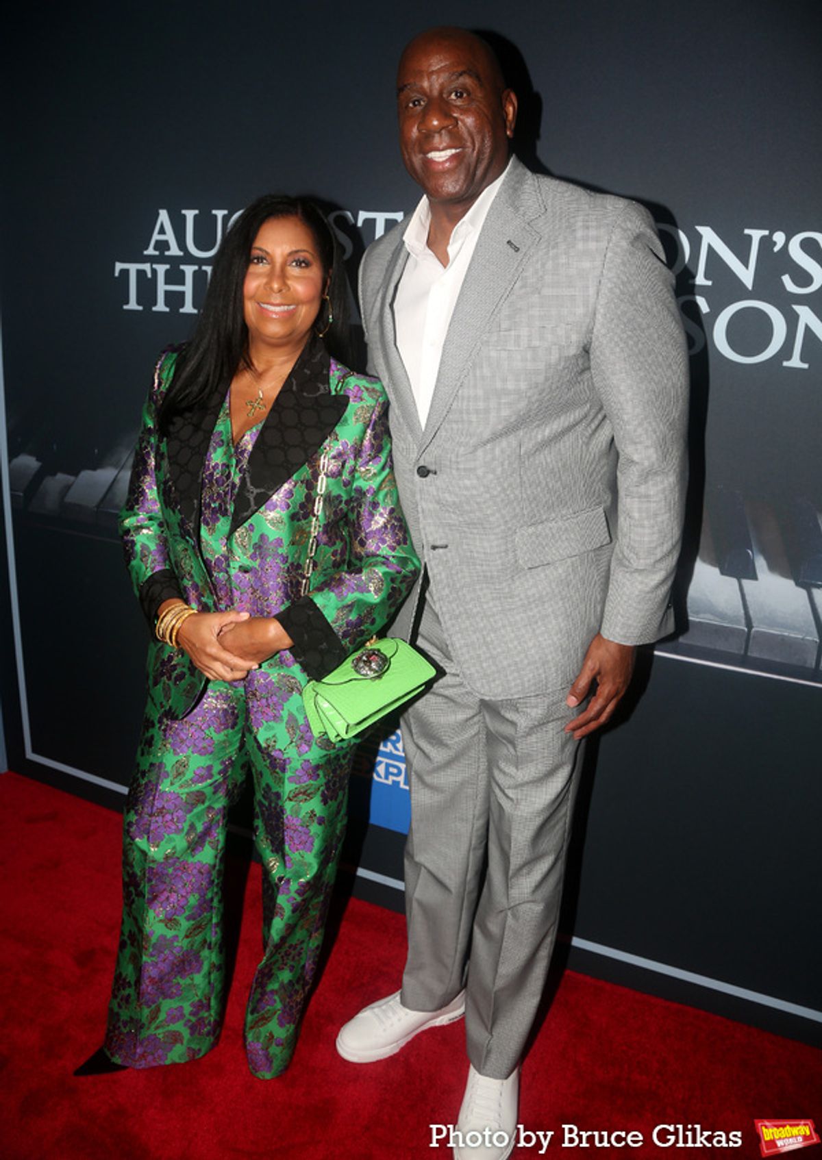 Cookie Johnson and Magic Johnson  at 