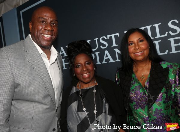 Magic Johnson, Director LaTanya Richardson Jackson and Cookie Johnson Photo