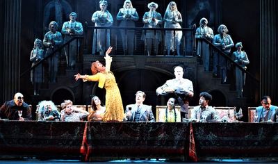 Trisha Rapier and The Company of THE ADDAMS FAMILY Photo