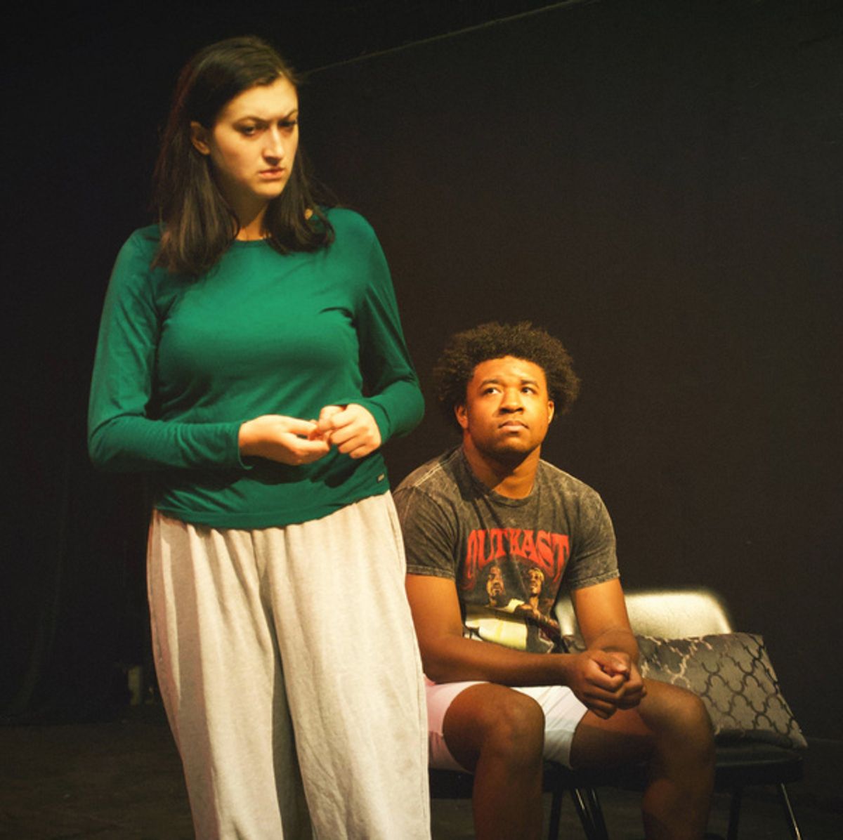 Jaclyn Holliday, Delano Allen at Photos: First Look at THE GIRL WITH THE RED HAIR in Rehearsal