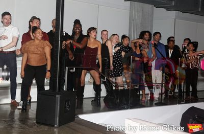 The Ensemble of "& Juliet" including Michael Iván Carrier, Nico DeJesus, Nicholas Ed Photo